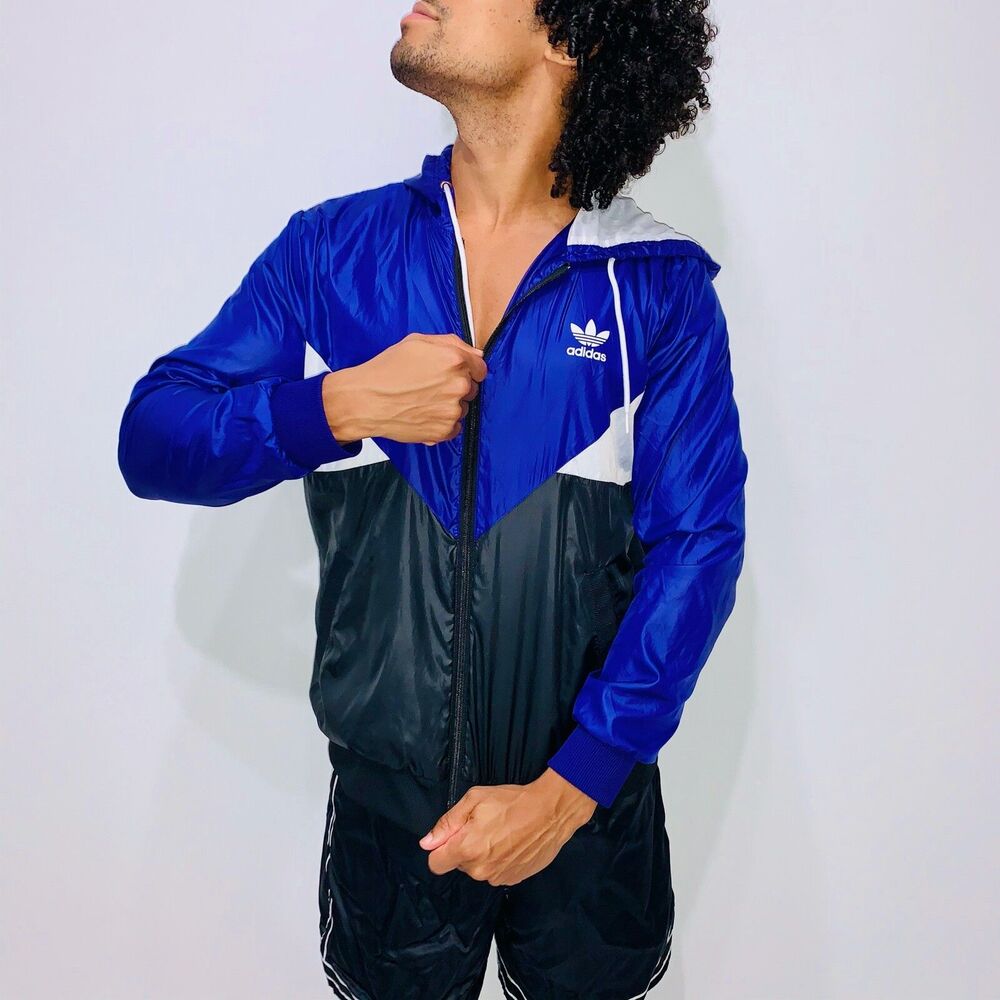 Adidas Vintage Super Rare Originals Jacket Windbreaker Purple Cal Surf S